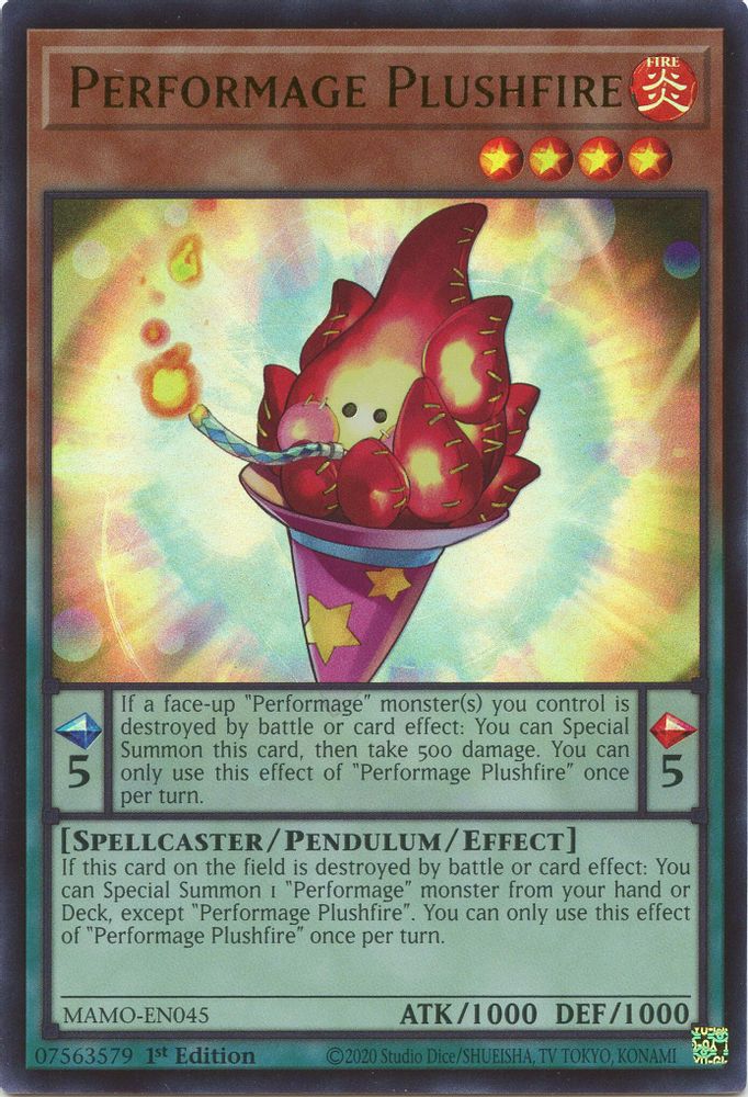 Performage Plushfire (MAMO-EN045) - Ultra Rare