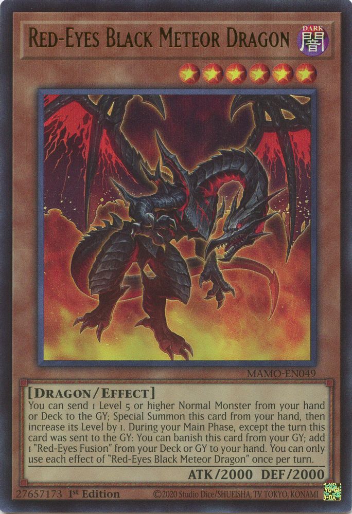 Red-Eyes Black Meteor Dragon (MAMO-EN049) - Ultra Rare