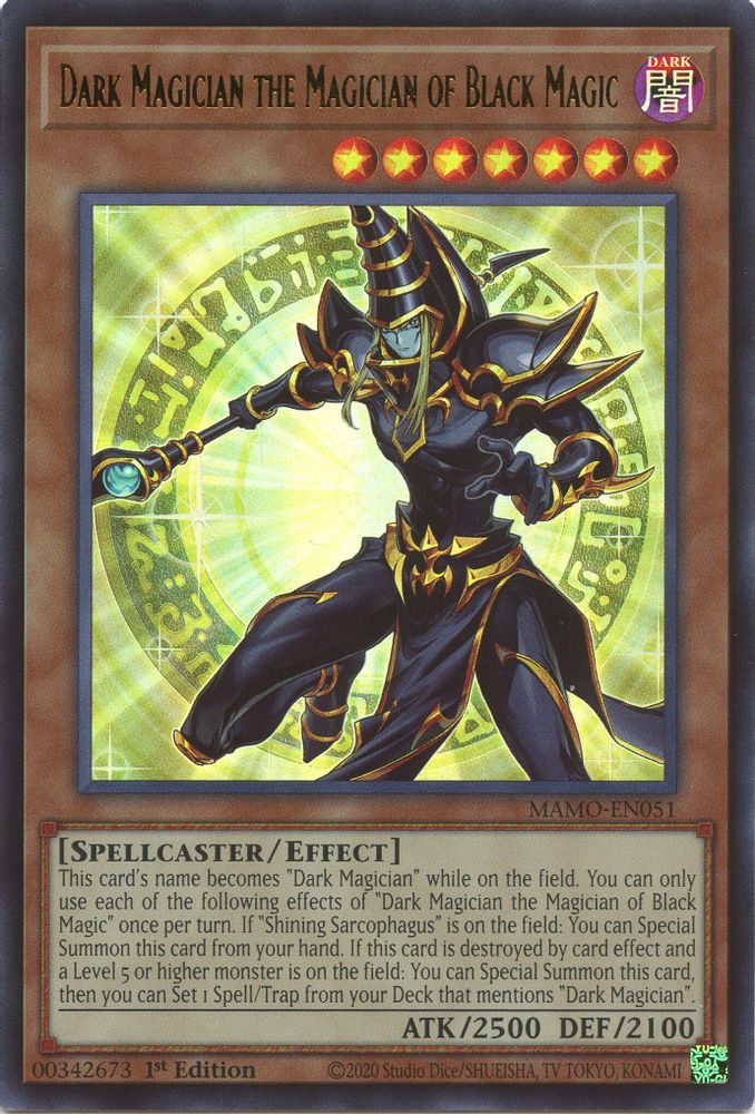 Dark Magician the Magician of Black Magic (MAMO-EN051) - Ultra Rare