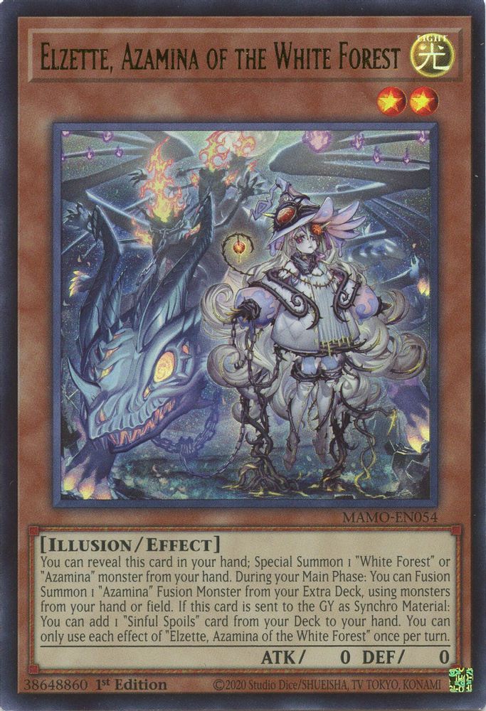 Elzette, Azamina of the White Forest (MAMO-EN054) - Ultra Rare