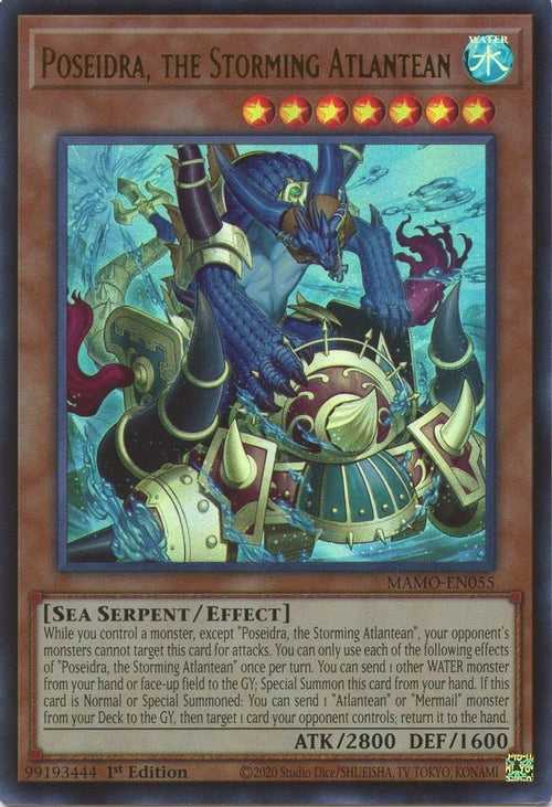 Poseidra, the Storming Atlantean (MAMO-EN055) - Ultra Rare