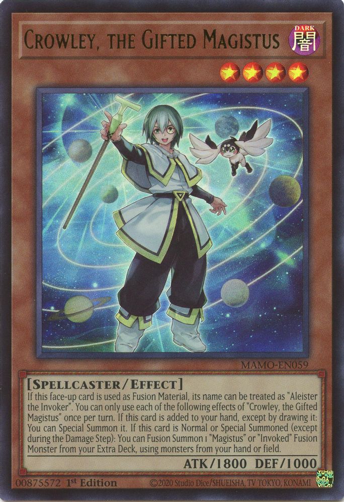 Crowley, the Gifted Magistus (MAMO-EN059) - Ultra Rare