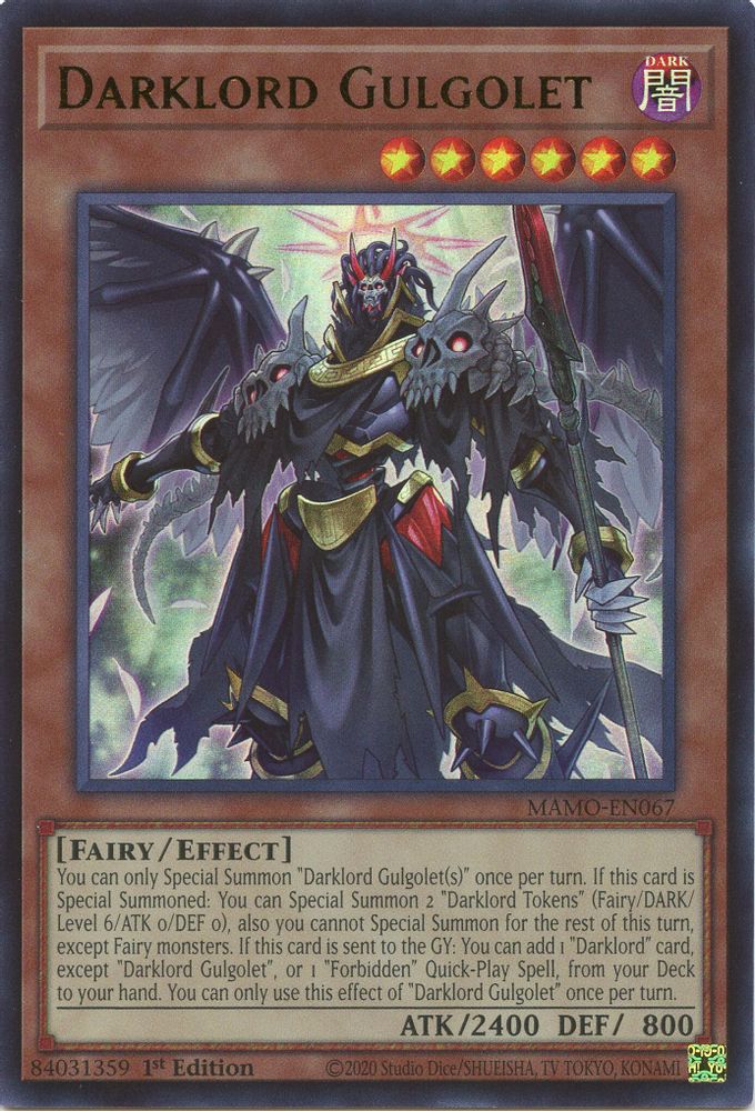 Darklord Gulgolet (MAMO-EN067) - Ultra Rare