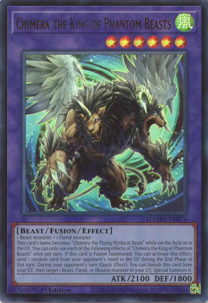 Chimera the King of Phantom Beasts (MAMO-EN074) - Ultra Rare