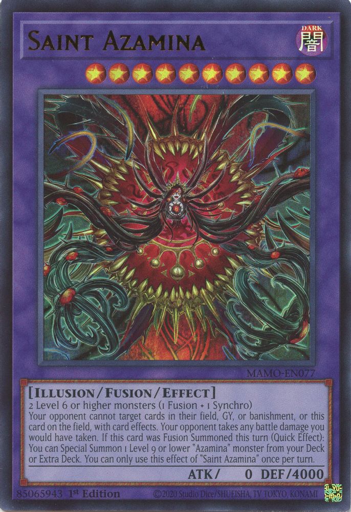 Saint Azamina (MAMO-EN077) - Ultra Rare