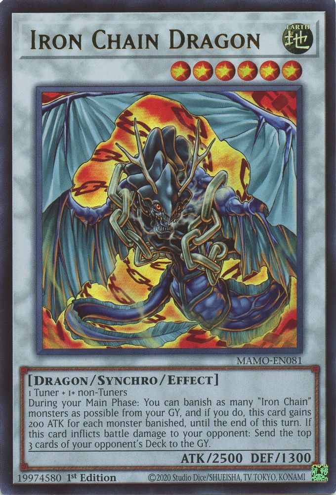 Iron Chain Dragon (MAMO-EN081) - Ultra Rare