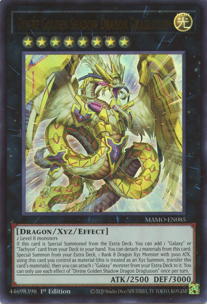 Divine Golden Shadow Dragon Dragluxion (MAMO-EN085) - Ultra Rare