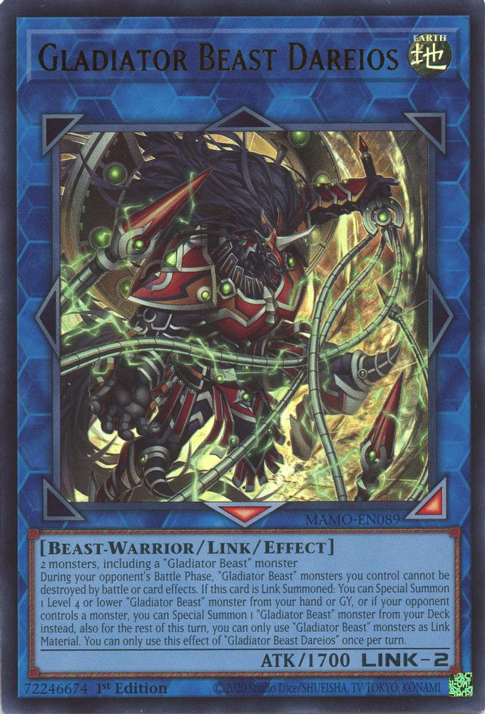 Gladiator Beast Dareios (MAMO-EN089) - Ultra Rare
