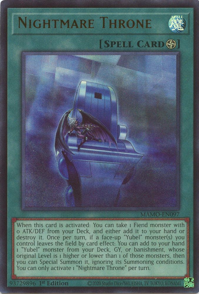 Nightmare Throne (MAMO-EN097) - Ultra Rare