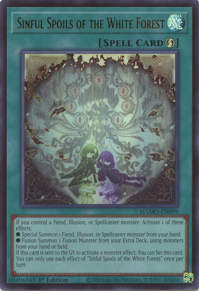 Sinful Spoils of the White Forest (MAMO-EN099) - Ultra Rare
