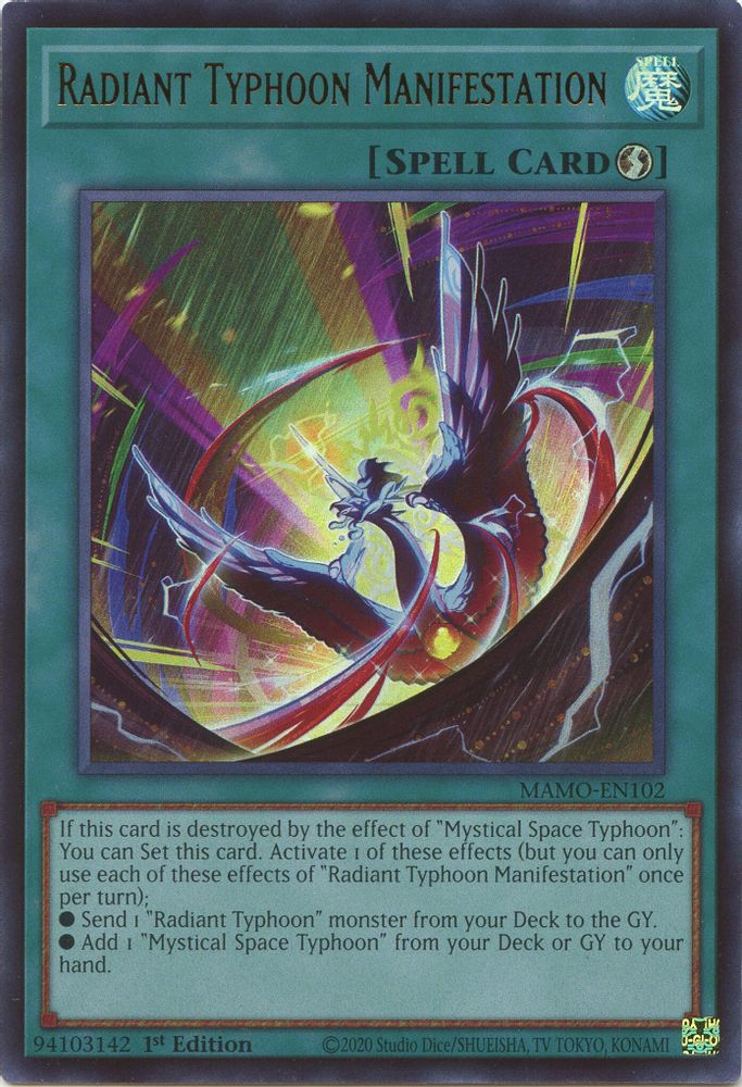 Radiant Typhoon Manifestation (MAMO-EN102) - Ultra Rare