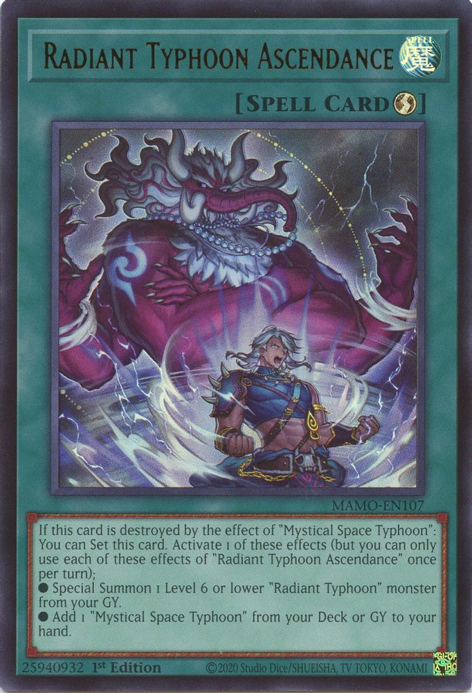Radiant Typhoon Ascendance (MAMO-EN107) - Ultra Rare