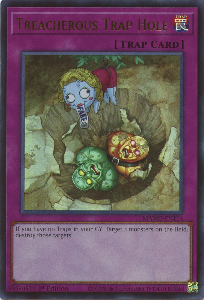 Treacherous Trap Hole (MAMO-EN114) - Ultra Rare