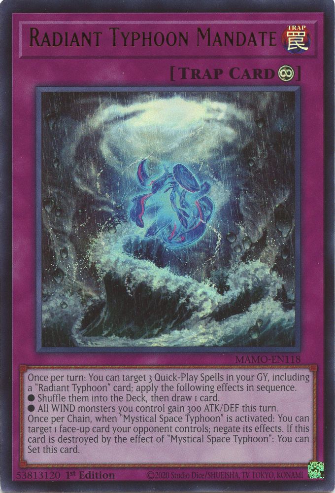 Radiant Typhoon Mandate (MAMO-EN118) - Ultra Rare