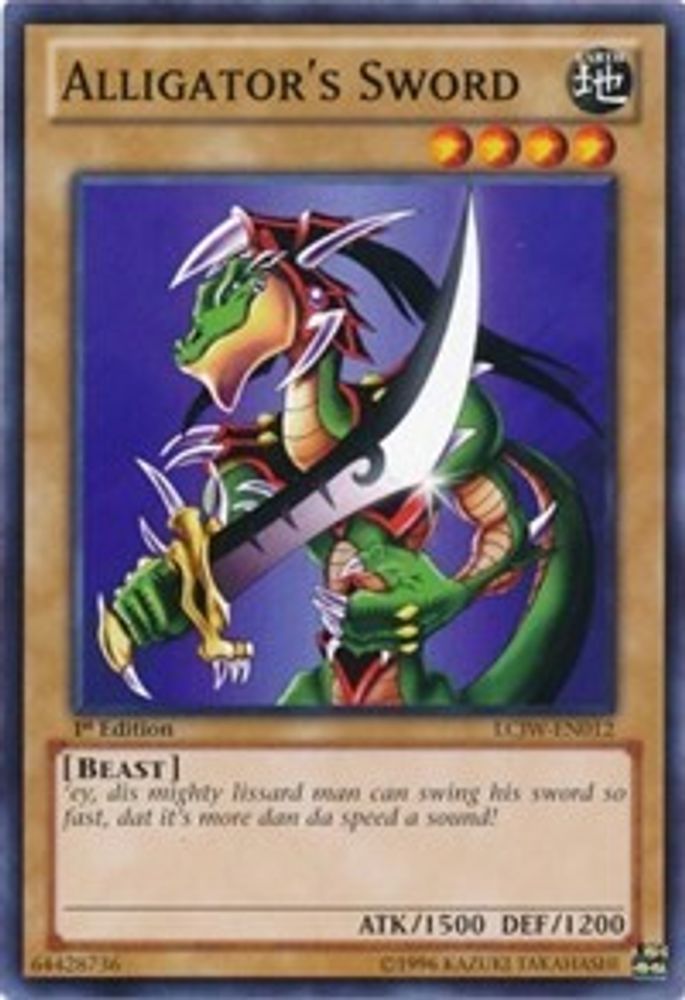 Alligator's Sword (LCJW-EN012) - Common