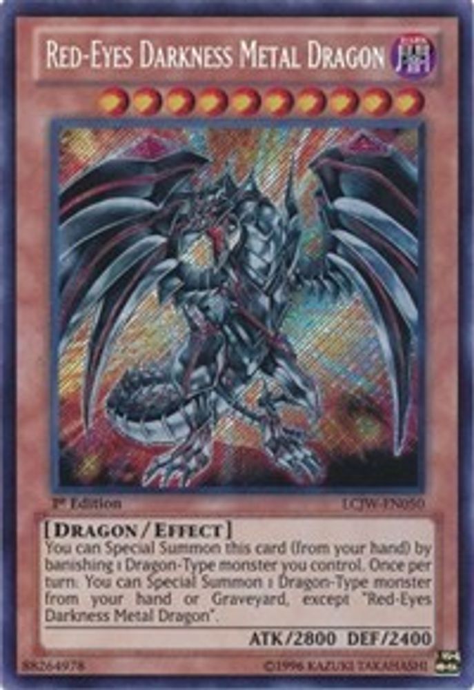 Red-Eyes Darkness Metal Dragon (LCJW-EN050) - Secret Rare