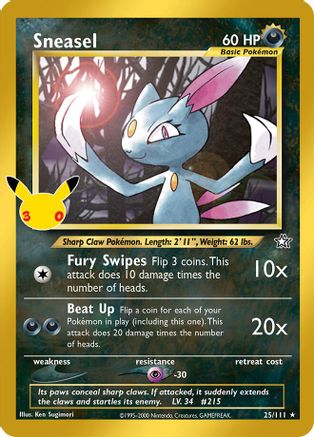 Sneasel 025  - Holofoil - Classic Collection