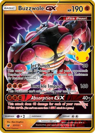Buzzwole GX 057  - Holofoil - Classic Collection