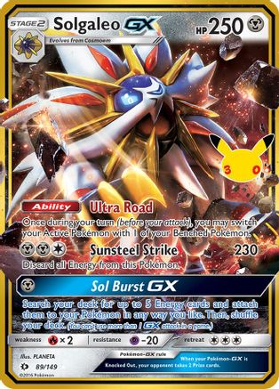 Solgaleo GX 089  - Holofoil - Classic Collection
