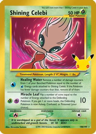 Shining Celebi 106  - Holofoil - Classic Collection
