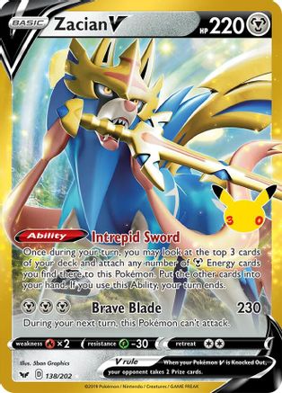 Zacian V 138  - Holofoil - Classic Collection
