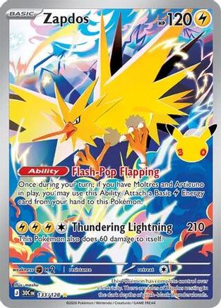 Zapdos 133/128  - Holofoil - Illustration Rare