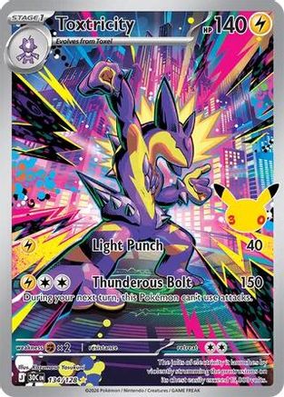 Toxtricity 134/128  - Holofoil - Illustration Rare