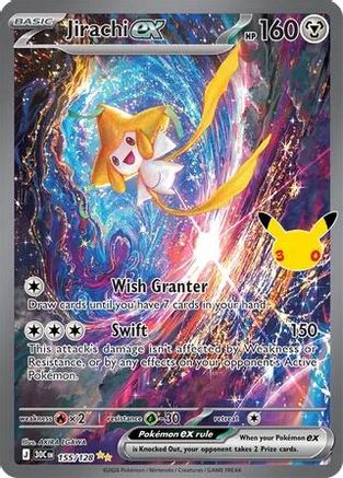 Jirachi ex 155/128  - Holofoil - Special Illustration Rare