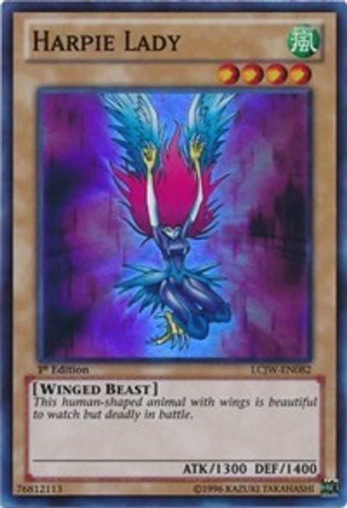 Dame Harpie [LCJW-EN082] Super Rare 