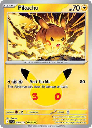Pikachu 024/128  - Holofoil - Pikachu Rare