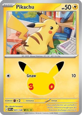 Pikachu 031/128  - Holofoil - Pikachu Rare