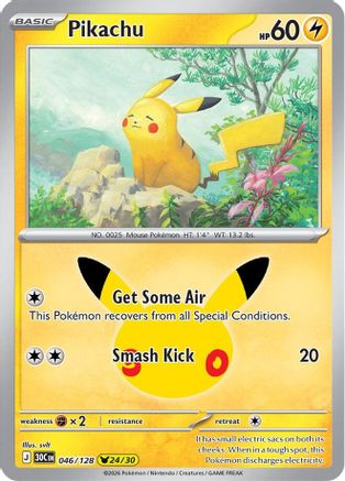 Pikachu 046/128  - Holofoil - Pikachu Rare