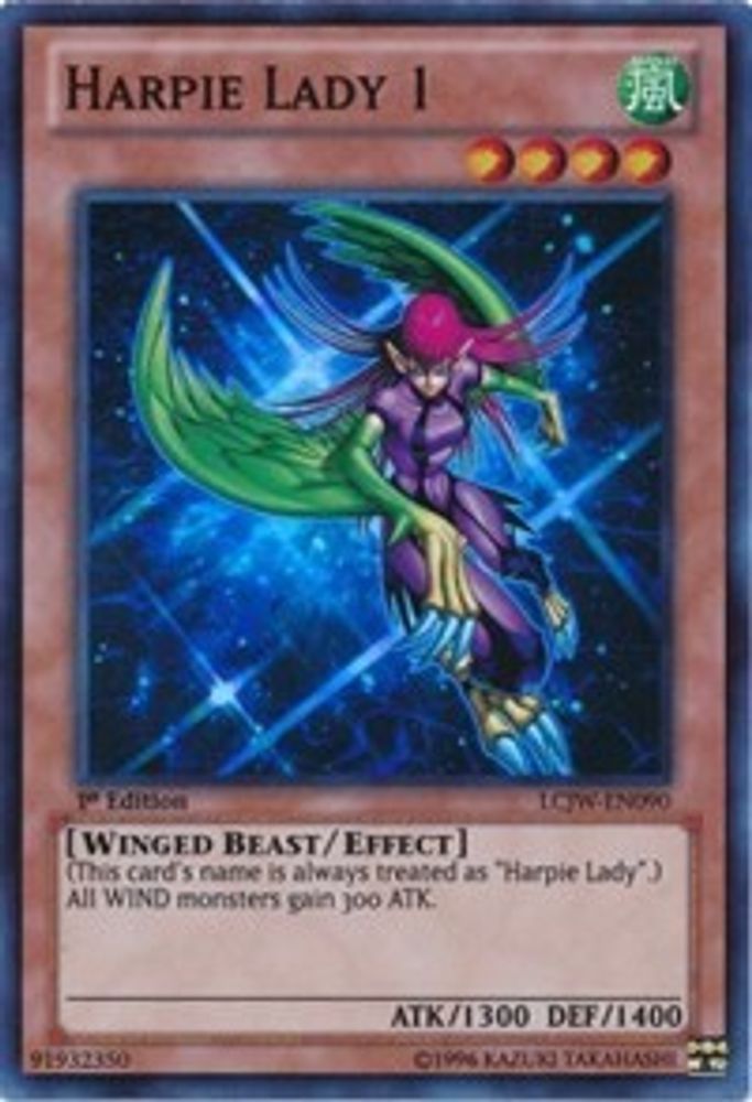 Harpie Lady 1 (LCJW-EN090) - Super Rare