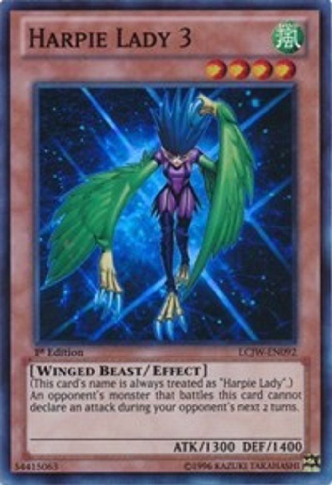 Harpie Lady 3 (LCJW-EN092) - Super Rare