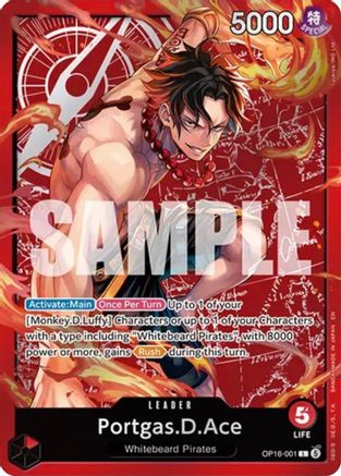 Portgas.D.Ace (Ace Deck) (OP16-001) - Leader