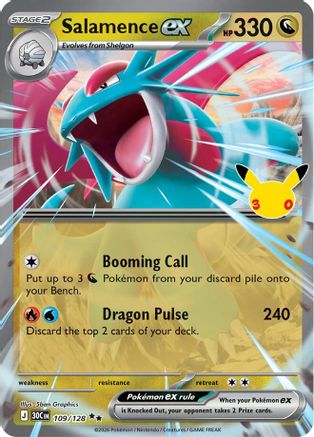 Salamence ex 109/128  - Holofoil - Double Rare
