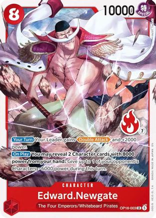 Edward.Newgate (OP16-003) (Ace Deck) (OP16-003) - Super Rare