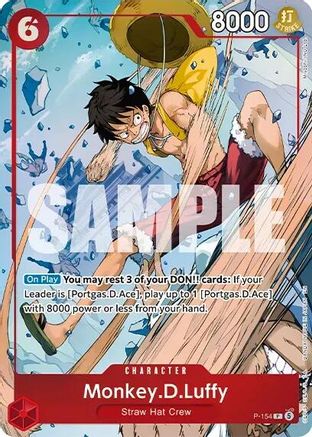 Monkey.D.Luffy (Premium Card Collection -Flame-Flame Fruit Coliseum Edition-) (P-154) - Promo
