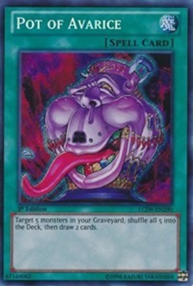 Pot of Avarice (LCJW-EN290) - Secret Rare