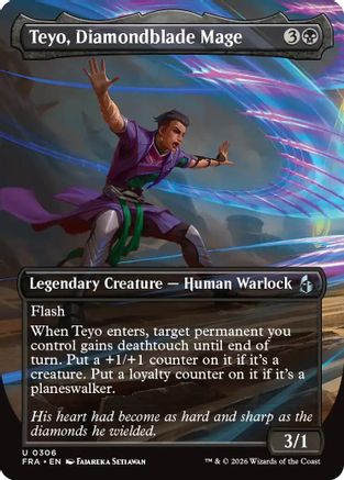 Teyo, Diamondblade Mage (Borderless) (FRA-306) - Reality Fracture