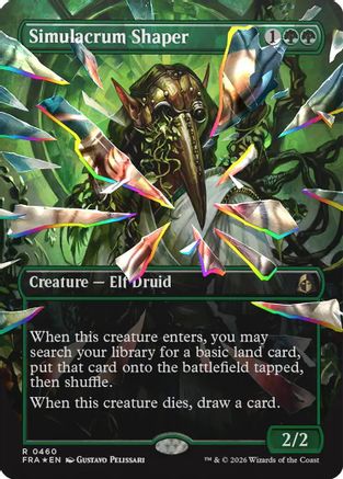 Simulacrum Shaper (Borderless) (Facet Foil) (FRA-460) - Reality Fracture Foil