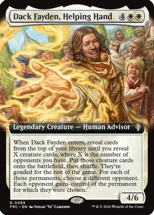 Dack Fayden, Helping Hand (Extended Art) (-089) - Commander: Reality Fracture
