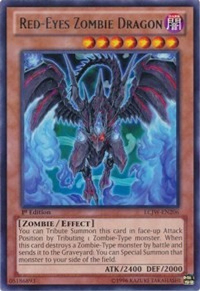 Red-Eyes Zombie Dragon (LCJW-EN206) - Rare