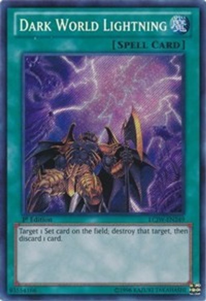 Dark World Lightning (LCJW-EN249) - Secret Rare