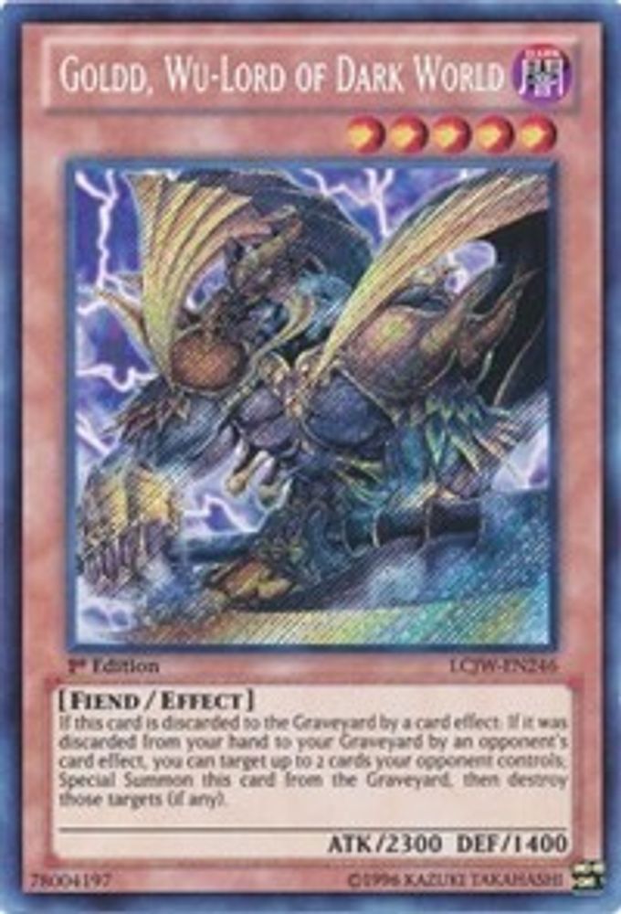 Goldd, Wu-Lord of Dark World (LCJW-EN246) - Secret Rare
