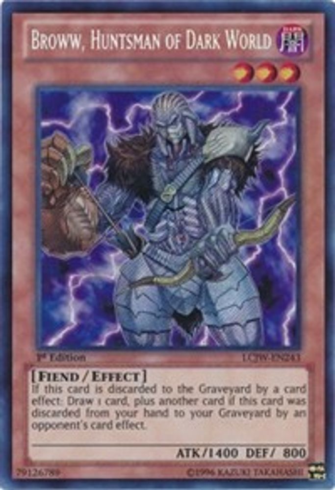 Broww, Huntsman of Dark World (LCJW-EN243) - Secret Rare