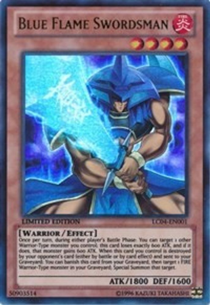 Blue Flame Swordsman (LC04-EN001) - Ultra Rare