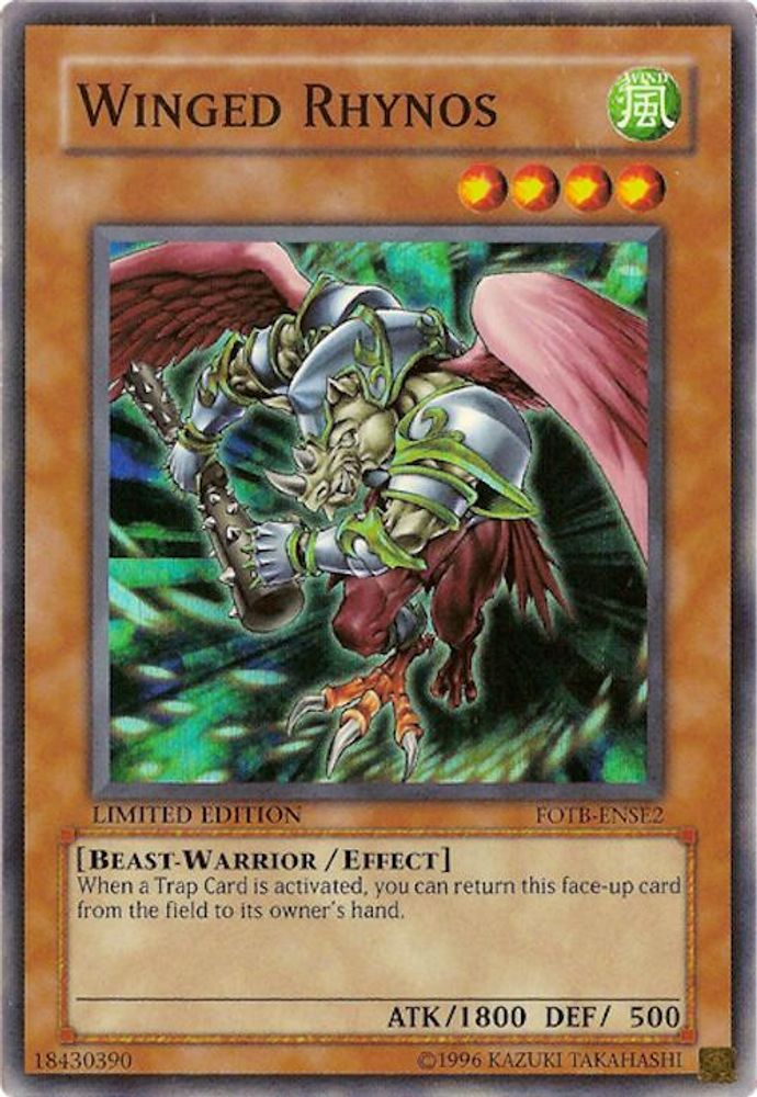 Winged Rhynos (FOTB-ENSE2) - Super Rare