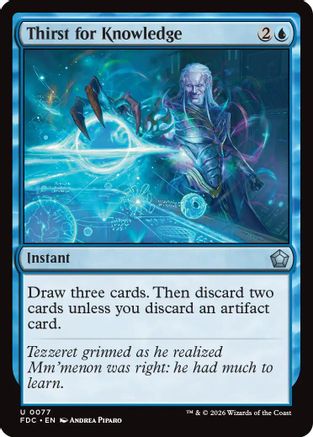 Thirst for Knowledge (FDC-077) - Commander: Foundations