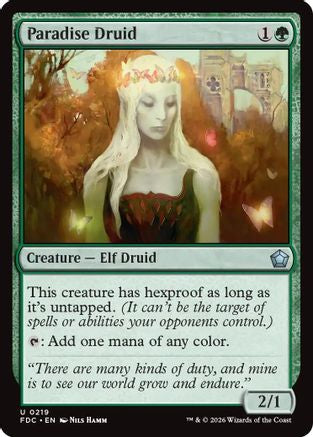 Paradise Druid (FDC-219) - Commander: Foundations